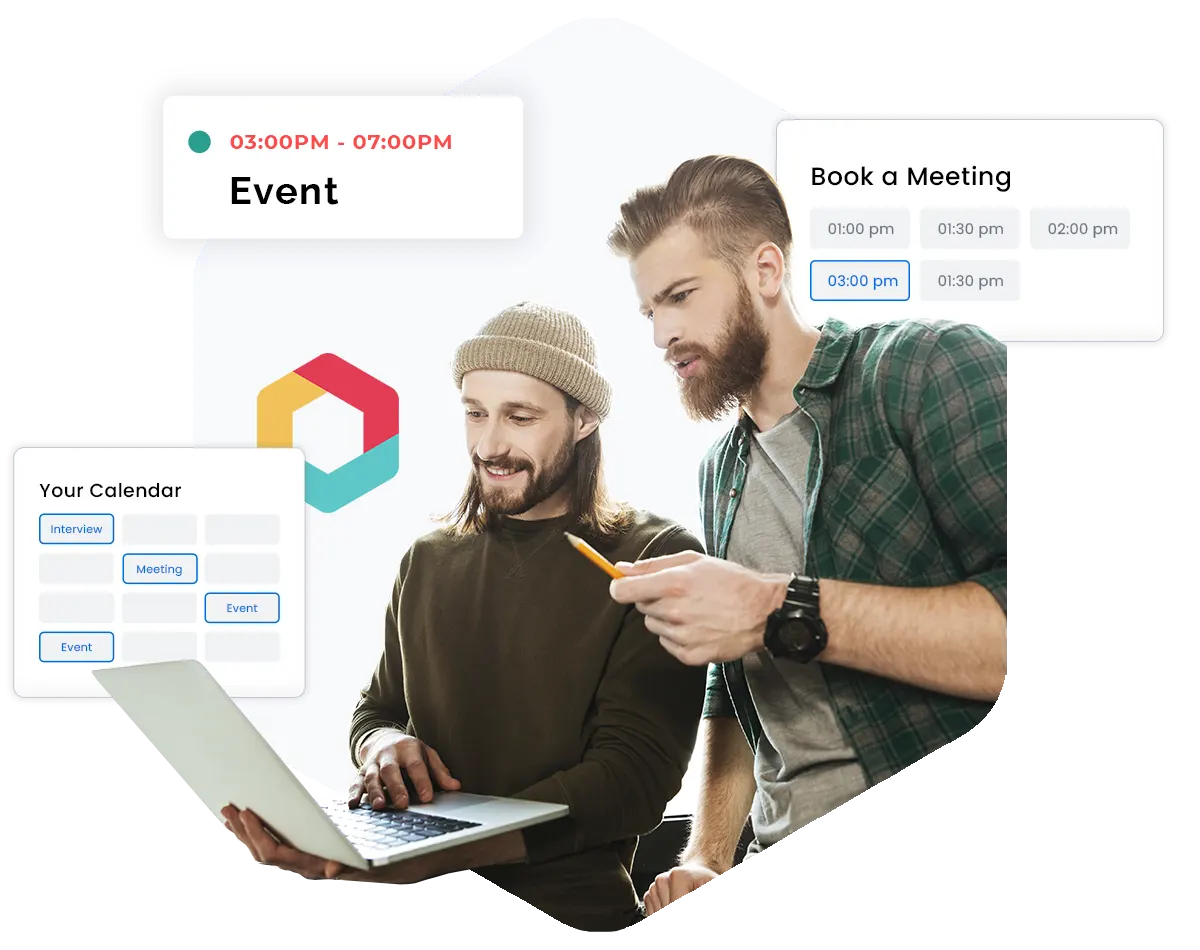 Add self-service scheduling to any website and set up custom routing rules to assign meetings to the right team member, at the right time and location.